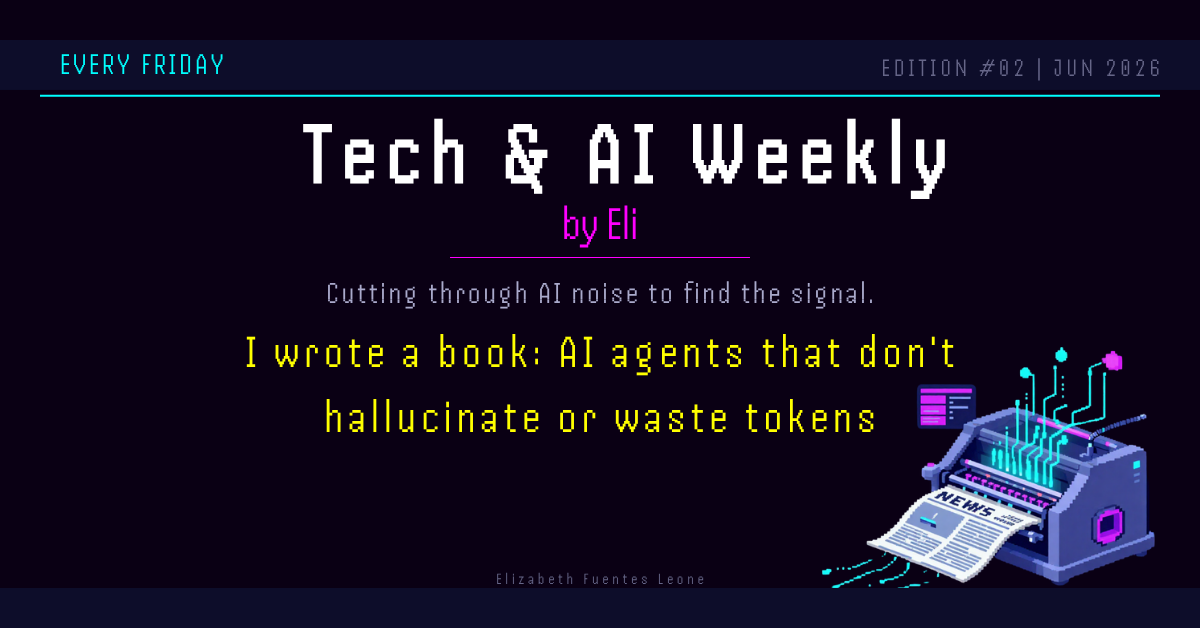 Strands cut agent costs in half, and I published a book — Tech & AI Weekly, June 19 2026